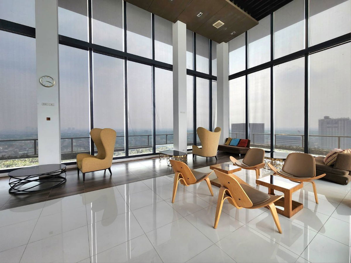 รูป **สถานะตามภาพปก ห้องหายาก ห้องมุม 2 ห้องนอน** ให้เช่า คอนโด The Hotel Service Condominium ห้องหรู ติดMRTบางกระสอ - รูปที่ 17/25
