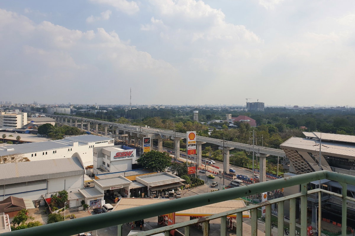 รูป ให้เช่าด่วนคอนโดติดรถไฟฟ้าสายสีชมพู 12,000 บ./ด. - รูปที่ 8/8