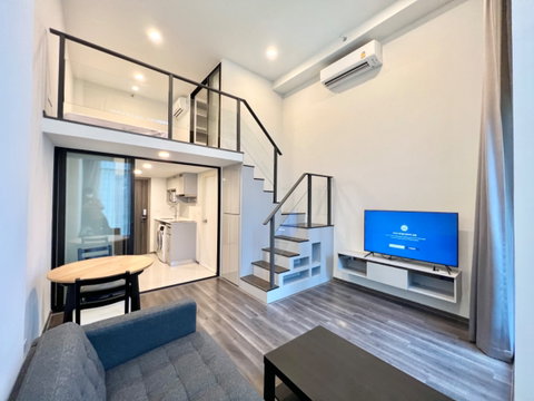 ‼️Urgent‼️[Duplex]🌈🏙 For rent Knightsbridge Space Rama 9📍MRT Rama 9 📲 Contact call / line 099-289-1569