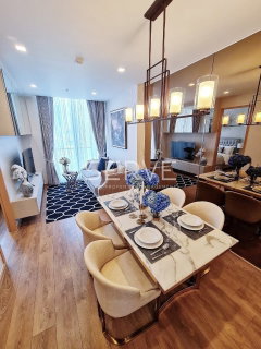 รูปภาพ 🔥🔥Nice Decorate 2 Beds with Bathtub & Washlet Corner Unit with South Side New Condo Close to BTS Phrom Phong at Noble BE33 / Condo For Rent