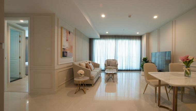 2-bed condo for rent, 89 sqm, Supalai Riva Grande