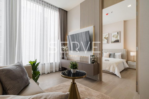 รูปภาพ 🔥🔥1 Bed with Bathtub Beautiful Room High Fl. 20+ Close to MRT Sukhumvit 550 m. & BTS Asok 700 m. at The Esse Asoke Condo / For Rent