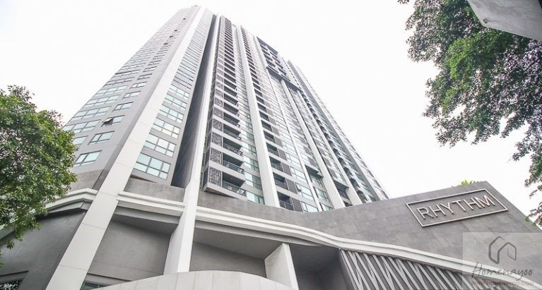 picture Condo for rent, Rhythm (Sukhumvit 44/1), 1 bedroom, 48 sqm., 21st floor, city view, next to BTS Phra Khanong, fully furnished. - 22/26