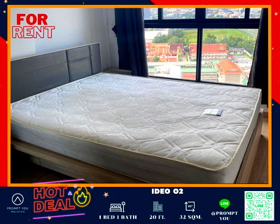 เช่าคอนโด BTS บางนา : 🔥Ideo O2🔥ห้องสวย เฟอร์ครบ พร้อมเข้าอยู่ //สอบถามเพิ่มเติม Lineofficial: @Promptyou12