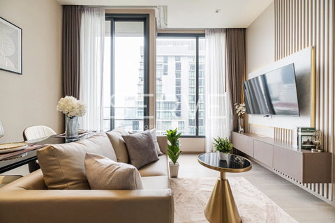 รูปภาพ 🔥🔥Luxury Style Corner Unit 1 Bed with Bathtub High Fl. 20+ Good Location Close to MRT Sukhumvit 550 m. at The Esse Asoke Condo / For Rent