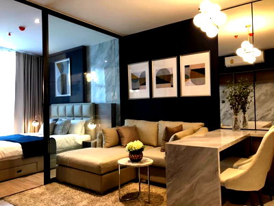 คอนโดให้เช่า : ว่างพร้อมอยู่! Rhythm Ekkamai. 1นอน 35ตรม.  Line id: @pfagent