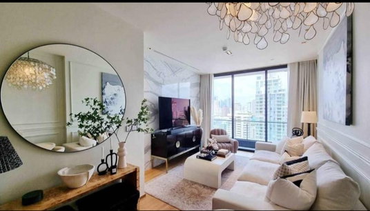 Fully furnished. 2bed 83sqm. Corner unit* Line id: @pfagent