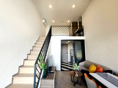 คอนโดให้เช่า : Rds-1013 ให้เช่าคอนโด เดอะ เบส สะพานใหม่ ห้อง loft 2 ชั้น พร้อมเข้าอยู่ 🔥🔥🔥 นัดชมห้องด่วน 🟥 Line@ : @propertyfinder