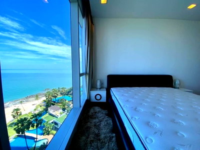 Condos for rent : For rent the Palme wongamat beach Pattaya 82 Sq.m Perfect view (S03-0847 )