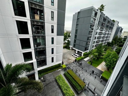 picture Condo For Rent | 2 Bedrooms, 1 Bathroom, Conner Room “Notting Hill Sukhumvit 105” 41 sqm. Garden View, Large, Solid Wall - 12/12