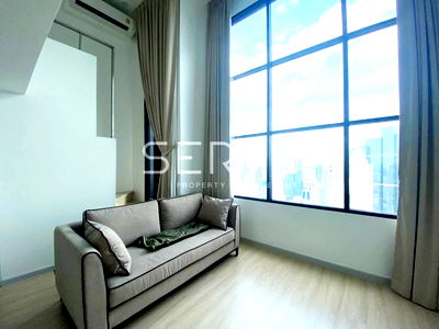Condos for sale : 🔥Hot Price 5.95 MB 🔥Duplex 1 Bed Super High Fl. 40+ Nice View Close to BTS Chong Nonsi 600 m. at Knightsbridge Prime Sathorn Condo / For Sale