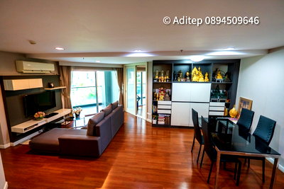 Condos for sale : Belle Grand Rama 9 condo for sale, size 200 sq m., 5 bedrooms, 4 bathrooms, pool view, large room, near MRT Central Rama 9