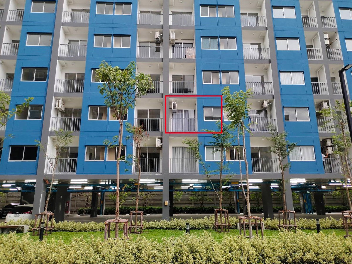picture Senakit Chalongkrung-Ladkrabang, 1 bed 1 bath, garden view, interior, complete equipment, Building C, 3rd floor - 12/14