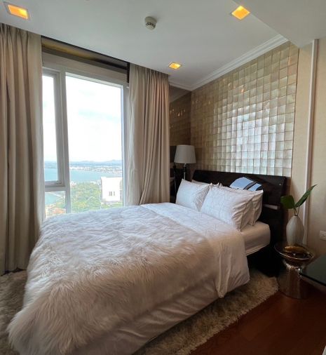 For Sale Condo the palm wongamat beach Front pattaya 2 Beds higjt floor (S03-1425)