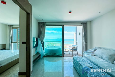 ขายคอนโด The Riviera Ocean Drive 1 ห้องนอน 39 ตร.ม. อ่างจากุชชี่ วิวทะเลสวยๆ