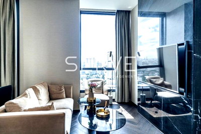 คอนโดให้เช่า : 1 นอน มีอ่าง แต่งสวยหรูลักซูรี่ ชั้นสูง 25+ วิวดี กับคอนโดหรูแห่งใหม่ ติด BTS ทองหล่อ 20 ม. ที่ The ESSE Sukhumvit 36 /ให้เช่าคอนโด