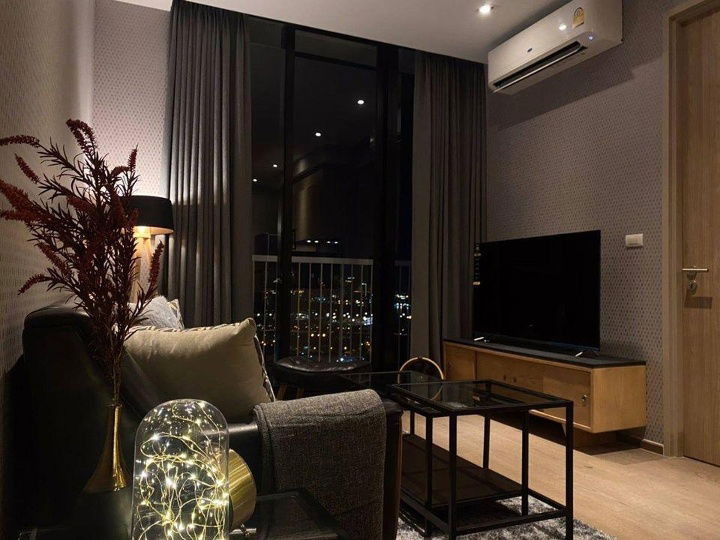 picture S01-1330 For rent, Park Origin Phromphong, area 56 sq m, 37th floor, view of Bang Kachao and Benjakiti Park. - 7/20