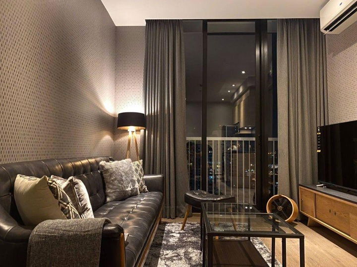 picture S01-1330 For rent, Park Origin Phromphong, area 56 sq m, 37th floor, view of Bang Kachao and Benjakiti Park. - 20/20