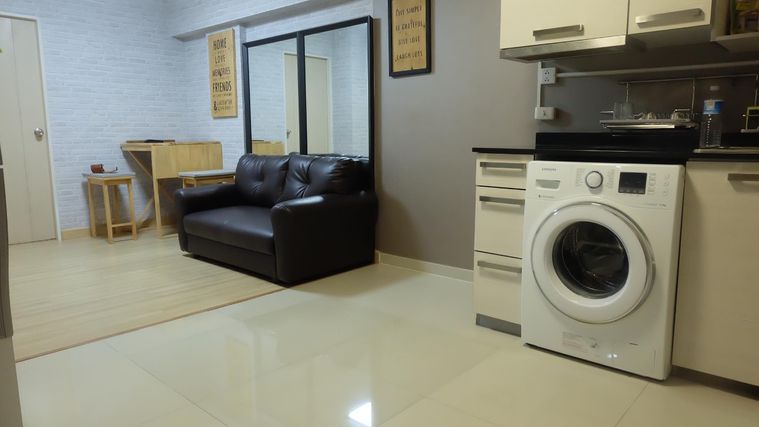 ให้เช่าห้อง 2 ห้องนอน 45  ตร ม  ชั้น 5 ตึกบี วิวหน้าสวน   เอ็มโซไซตี้ คอนโดเมืองทอง ราคาเช่า 11,000/เดือน