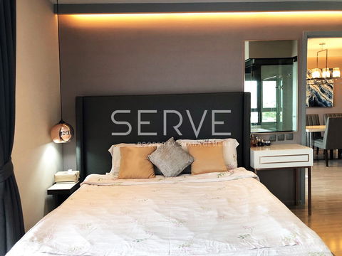 2 Beds with Bathtub Nice Room High Fl. 15+ Good Location Close to BTS Ekkamai 350 m. / For Rent-RHYTHM Ekkamai