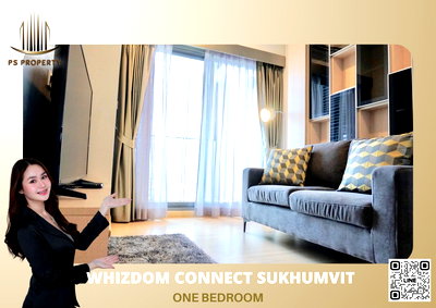 คอนโดให้เช่า : ให้เช่า 💫🏢 Whizdom Connect Sukhumvit 🏢💫 one bedroom บิ้วอินเฟอร์ครบ ห้องสวย  ใกล้ BTS,แหล่งช้อปปิ้ง 🚆🛍️