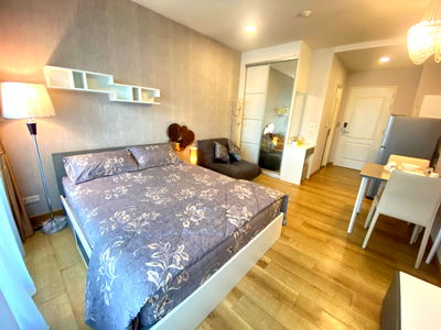 Condos for rent The Mall Nakhon Korat : CIty Link Condo, Studio room, 24 sq m., 6th floor, Madrid building, price only 7,500 baht/month