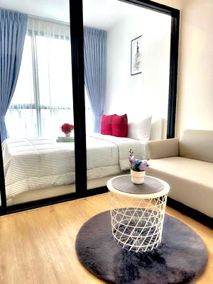 Condos for rent True Tower Phatthanakan : 🛋️💗 The room is very spacious. Fully furnished 💗🛋️ The Rich Rama 9-Srinakarin, 1 bedroom, fully furnished 🔥🔥 ID LINE: @471ovhib 📲