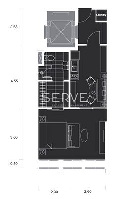 Condos for sale : Hot Price 12.5 MB (All in) - Studio with Partition Perfect Location Connecting to BTS Phloen Chit-Noble Ploenchit