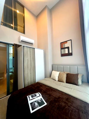 คอนโดให้เช่า : Duplex 2 ห้องนอน 1 ห้องนั่งเล่น 1 ห้องน้ำ 39ตรม ชั้น18 ทางเข้าประตูทะลุMRTบางซ่อน หรือสายสีม่วงMRTบางซ่อน 650 ม. เมโทร สกาย บางซ่อน