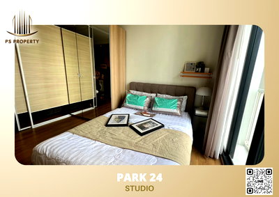 Condos for rent : For rent ✨ Park 24 ✨ Beautiful room, fully furnished and electrical appliances, good location 🚆 Near BTS Phrom Phong 650 M.