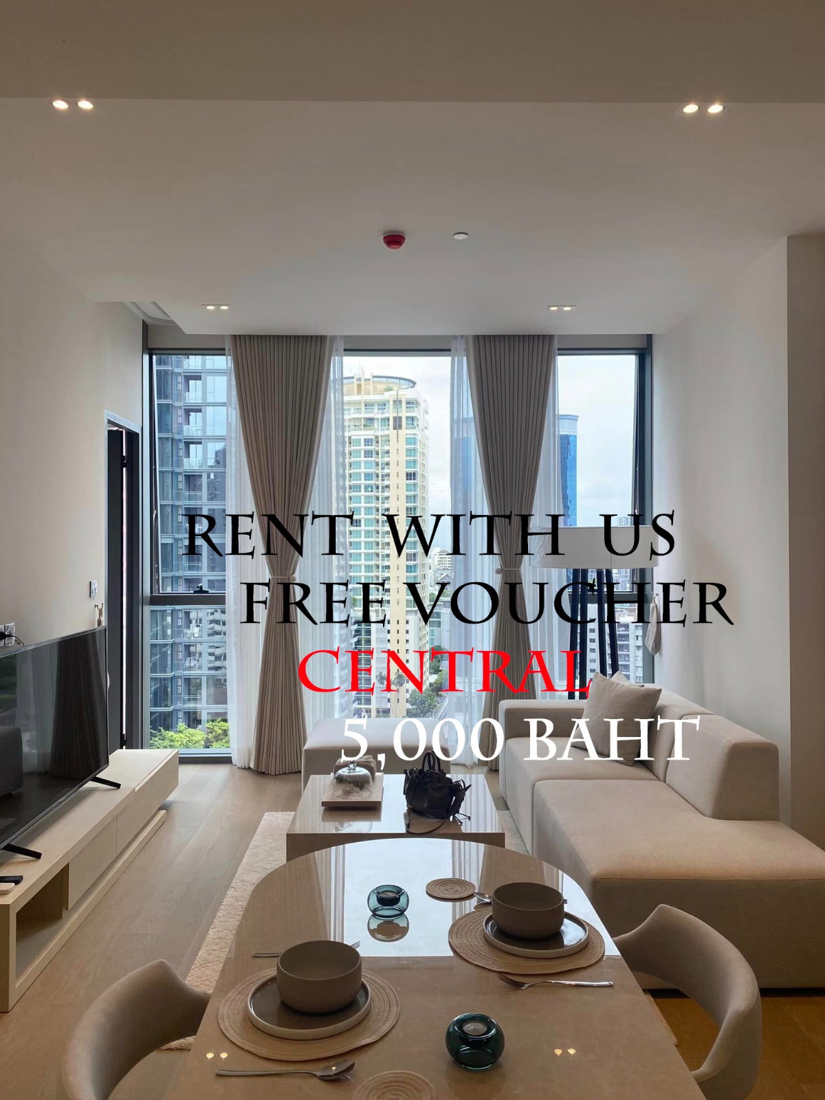 The Strand Thonglor ให้เช่าห้องใหม่ + เช่ากับเรา รับ Central Voucher 5000 baht