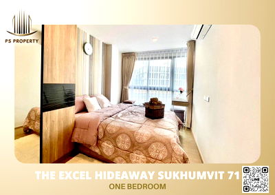 คอนโดให้เช่า : ให้เช่า ✨The Excel Hideaway Sukhumvit 71✨ ห้องสวย เฟอร์และเครื่องใช้ไฟฟ้าครบ พร้อมเข้าอยู่ 🚆ใกล้ BTS พระโขนง
