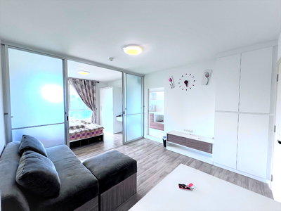 ขายคอนโด : ขาย ดีคอนโด อ่อนนุช พระรามเก้า  ประเวศ กรุงเทพ  ใกล้แอร์พอตลิงค์บ้านทับช้าง ตึก เอ 29.95 ตรม.