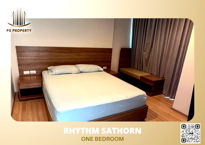 Condos for rent : For rent 🔥Rhythm Sathorn🔥 beautiful room, good view, fully furnished with electrical appliances 🚆 near BTS Saphan Taksin, only 300 m.