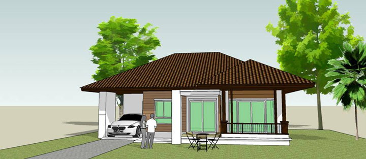 บ้านเดี่ยวชั้นเดียว