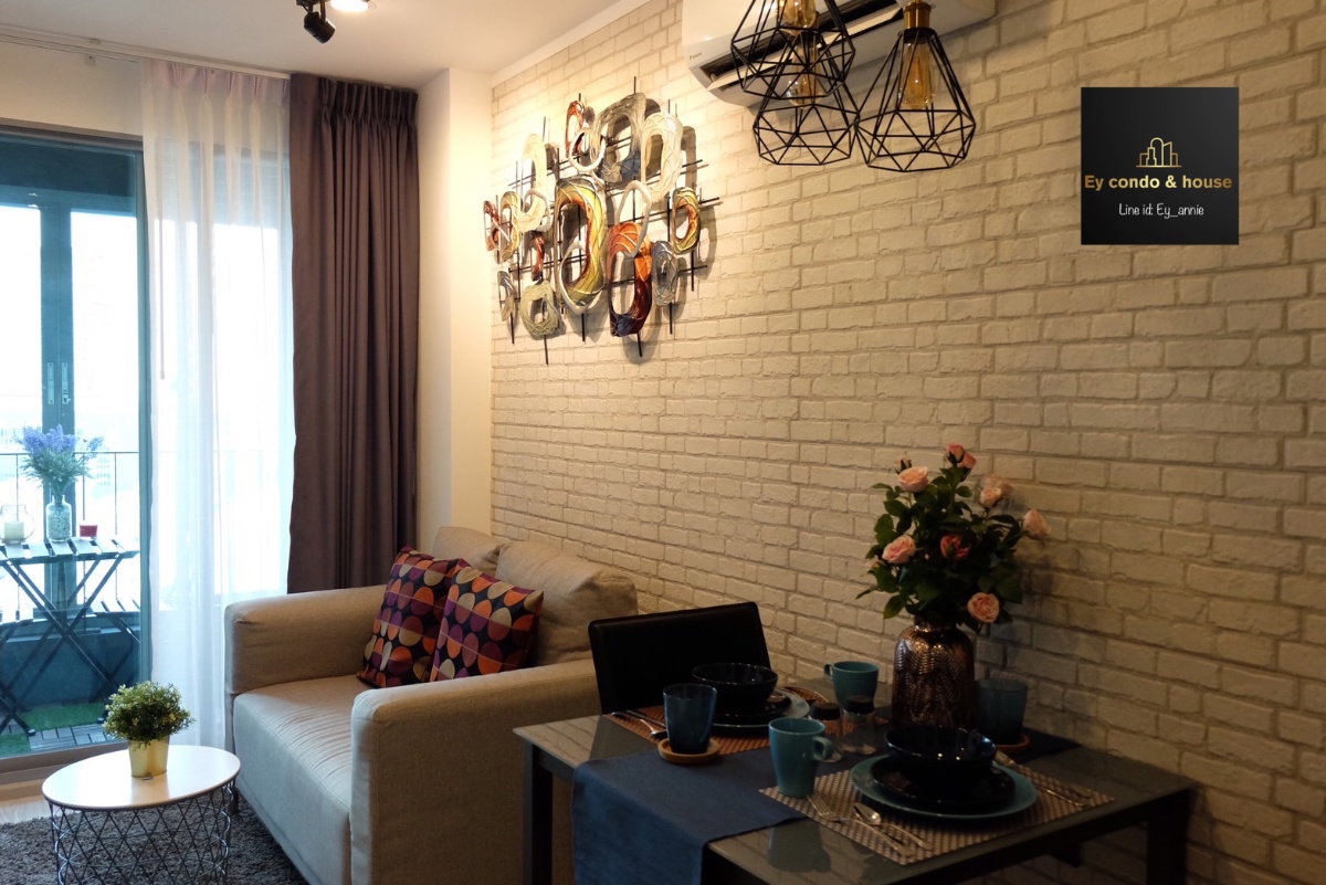 รูป ให้เช่าไอดีโอโมบิบางซื่อ 1-bed ชั้น 14 ขนาด 33 ตรม (ห้องสวยมีเครื่องซักผ้า) 🆔 line: eyannie - รูปที่ 9/20