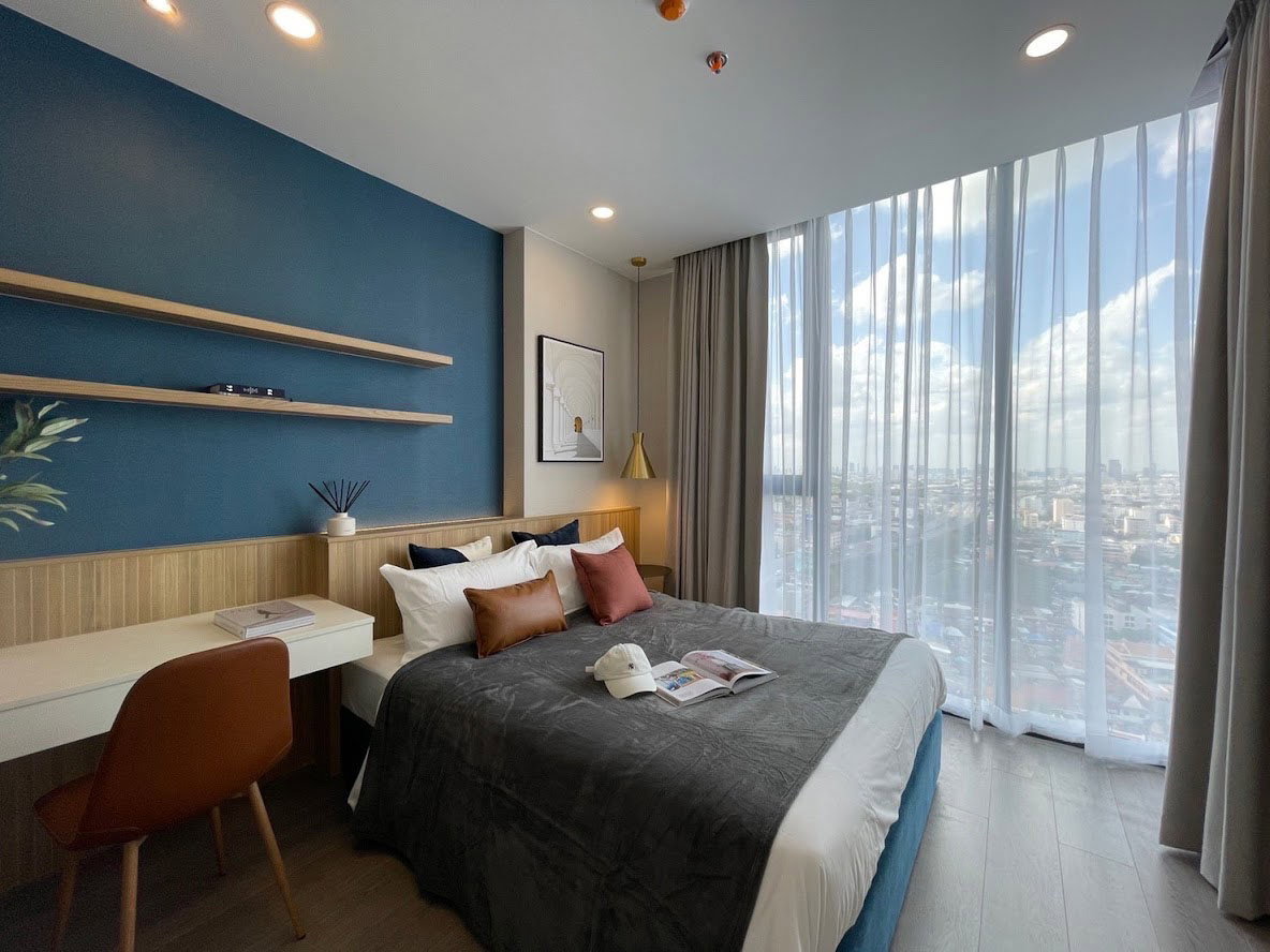 Cooper Siam【𝐑𝐄𝐍𝐓】🔥 Beautiful decoration room View of the city near BTS Stadium 🔥 Contact Line ID: @hacondo