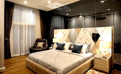 เช่าคอนโด MRT ศูนย์วัฒนธรรมแห่งประเทศไทย : For rent Belle Grand Rama 9 ห้องชั้นสูง บิ้วอิน ตกแต่งสวยมาก LH-RW3427