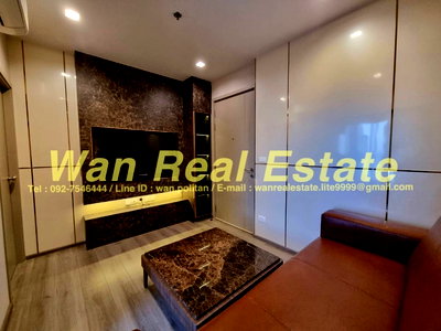 คอนโดให้เช่า : ให้เช่าคอนโด politan aqua ชั้น 24 ขนาด 30 ตร.ม. เฟอร์ครบ ตกแต่งสวย(บิลอิน) พร้อมอยู่  วิวแม่น้ำ