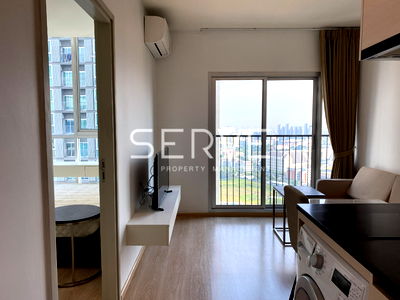 Condos for rent : Studio High Fl 25+ City view Fully Furnished Next to MRT Thailand Cultural Centre Station 80 m. / Condo For Rent Noble Revolve Ratchada 2 