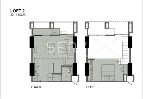 Loft Duplex 1 Bed Garden view BTS Ratchayothin 230 m./ Condo  For Sale-Centric Ratchayothin