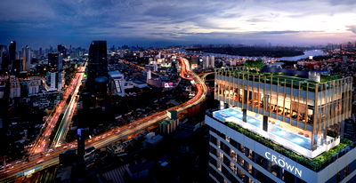 คอนโด สถานีรถไฟฟ้างามดูพลี : The CROWN Residences 3 bedrooms, for sale