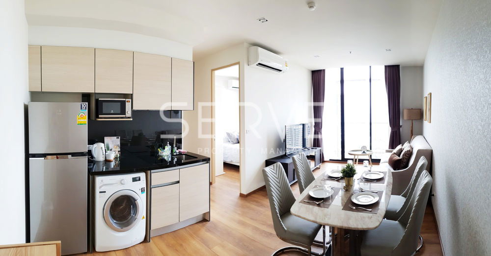 รูป HoT Price 35K- Cozy Style 2 Beds 1 Bath High Fl.20+ Shuttle bus to BTS Phrom Phong / Condo For Rent-Park 24 - รูปที่ 7/11
