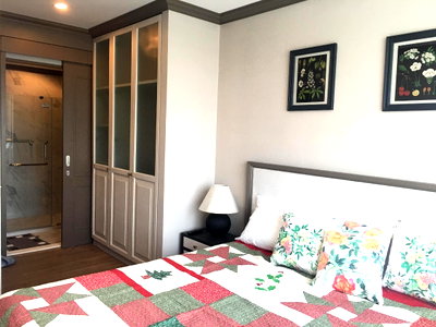 Condos for rent : The Reserve Kasemsan 3【𝐑𝐄𝐍𝐓】🔥 Decorated in a elegant style, big room, fir tone, stored Central File Resort Garden Ready to move in !! 🔥