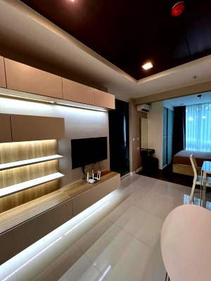 คอนโดให้เช่า : M1327 คอนโดให้เช่า The Metropolis Samrong ห้องสวย เฟอร์ครบ มีเครื่องซักผ้า ราคาพิเศษ