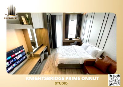 Condos for rent : For rent ✨ Knightsbridge Prime Onnut ✨ Beautiful view, new furniture. Complete with electrical appliances