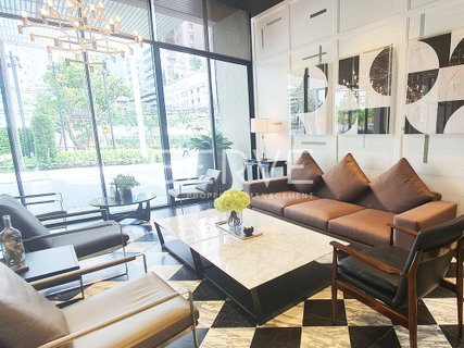 รูปภาพ Nice Room 1 Bed High Fl. Unit in Asoke Area (South Side) BTS Asok & MRT Sukhumvit 550 m. at Noble Recole Sukhumvit 19  Condo / For Rent
