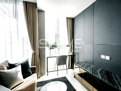 คอนโดให้เช่า : สตูดิโอ กั้นห้อง 55 ตร.ม. แต่งสวยสไตล์ Luxury ชั้นสูง 30+ นอนดูวิวกลางเมือง คอนโดติด BTS เพลินจิต ที่ Noble Ploenchit / ให้เช่าคอนโด