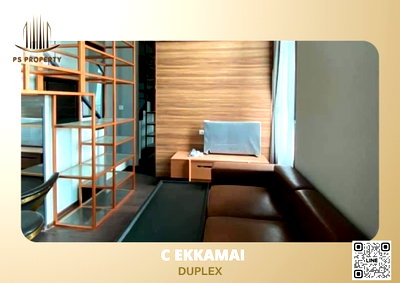 Condos for rent : For rent 🔥C Ekkamai 🔥 Condo in the heart of the city. New room, high ceiling Complete furniture + electrical appliances Ready to move in