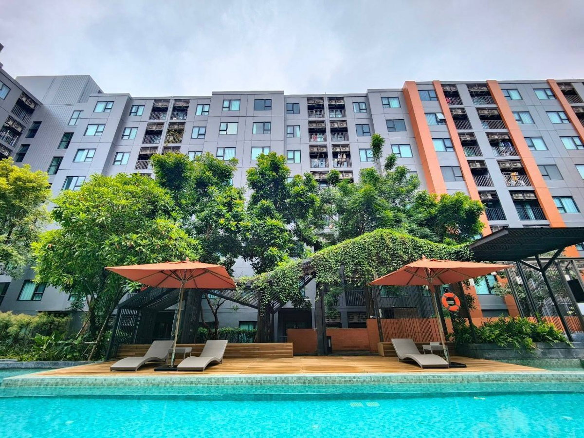รูป ให้เช่า Escent ville condo เอสเซ็นท์ วิลล์ ติดเซ็นทรัลเฟส วิวสระว่ายน้ำ และสวน - รูปที่ 21/23